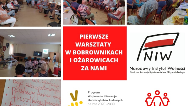 Pierwsze warsztaty liderskie oraz redaktorskie w Bobrownikach oraz Ożarowicach za nami!