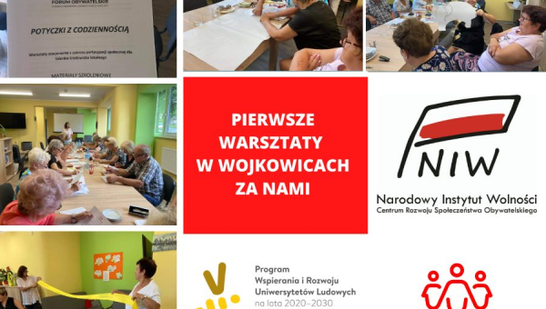 Za nami pierwsze warsztaty liderskie i redaktorskie w Wojkowicach w ramach projektu „Forum obywatelskie Śląskiego Uniwersytetu Ludowego na rzecz wspólnoty”