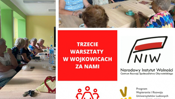 Za nami trzecie warsztaty liderskie i redaktorskie w Wojkowicach w ramach projektu „Forum obywatelskie Śląskiego Uniwersytetu Ludowego na rzecz wspólnoty”.