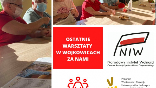 Za nami ostatnie warsztaty liderskie i redaktorskie w Wojkowicach w ramach projektu „Forum obywatelskie Śląskiego Uniwersytetu Ludowego na rzecz wspólnoty