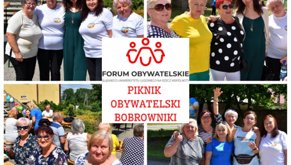 Za nami II Piknik Obywatelski w ramach projektu „Forum obywatelskie Śląskiego Uniwersytetu Ludowego na rzecz wspólnoty”- Gmina Bobrowniki
