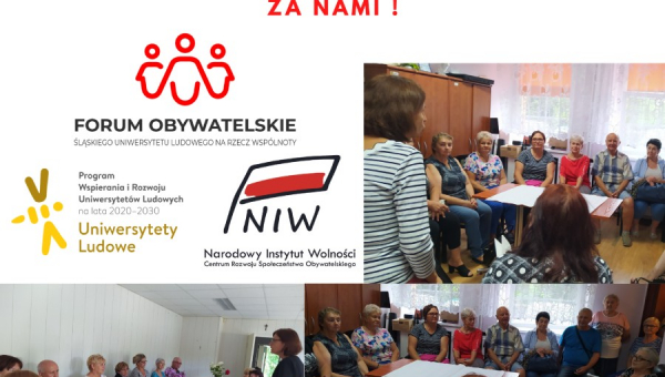 Za nami OSTATNIE warsztaty liderskie w Bobrownikach oraz Ożarowicach w ramach projektu „Forum obywatelskie Śląskiego Uniwersytetu Ludowego na rzecz wspólnoty”.